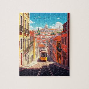 Puzzle Lisbonne Portugal Panthéon Alfama Anime