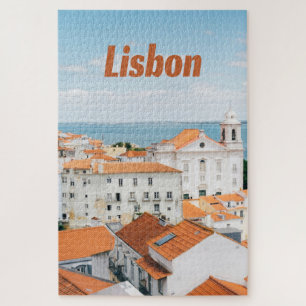Puzzle Lisbonne Portugal Plages de l'Atlantique Toits rou