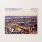 Puzzle Lisbonne Portugal Sunset Skyline Cityscape Souveni (Horizontal)