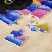 Puzzle Lit drôle Creationarts de souris de chat noir (Côté)