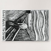 Puzzle Lithographie d'Edvard Munch Le Cri Art 1000 pièces (Horizontal)