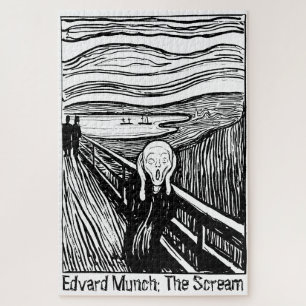 Puzzle Lithographie d'Edvard Munch Le Cri Art 1000 pièces