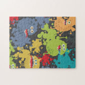 Puzzle Little cute funny monsters (Horizontal)