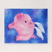 Puzzle Little Flying Piggy Angel - Collection d'oeuvres d (Horizontal)