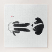 Puzzle Little Ink Pup – White Challenge Edition (Horizontal)