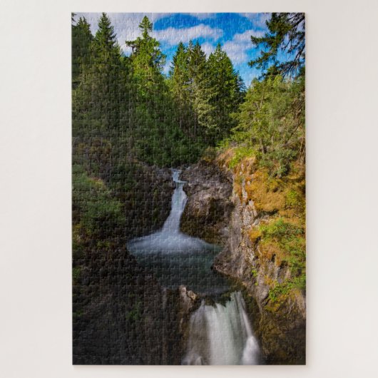 Puzzle Little Qualicum Falls Vancouver Island Canada (Vertical)