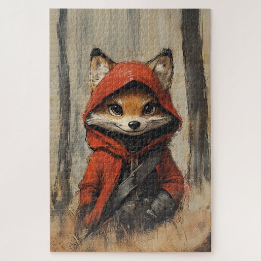 Puzzle Little Red Riding Hood Fox (Vertical)