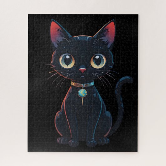 Puzzle Little Spooky Black Cat (Vertical)