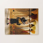 Puzzle Little Witch Choosing A Broom (Horizontal)