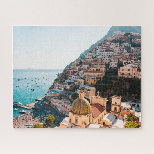 Puzzle Littoral | Positano Italie, Village de Cliffside (Horizontal)