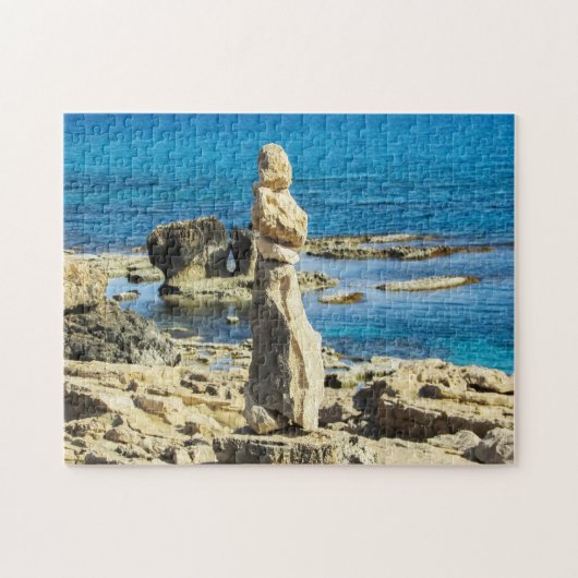 Puzzle Littoral rocheux de Cavo Greko Chypre. (Horizontal)