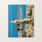 Puzzle Littoral rocheux de Cavo Greko Chypre. (Vertical)