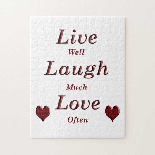 Puzzle Live Laugh Love (Vertical)