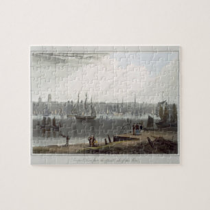 Puzzle Liverpool, pris du bord opposé du riv