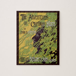 Puzzle Livre Art Nouveau Vintage, Aventures du Capitaine