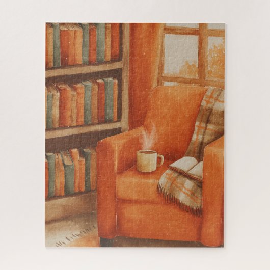 Puzzle Livre d'automne confortable (Vertical)