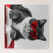 Puzzle Livre de lecture Cat (Horizontal)