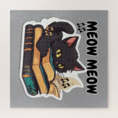 Puzzle Livre de lecture de Meow Meow Cat (Horizontal)