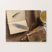 Puzzle Livres avec plumes (Horizontal)