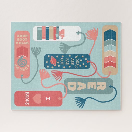Puzzle Livres et lecture Signets thématiques illustrés (Horizontal)