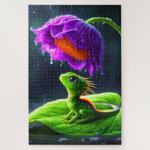 Puzzle Lizard Art