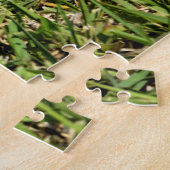 Puzzle Lizard d'Iguana vert en herbe (Côté)
