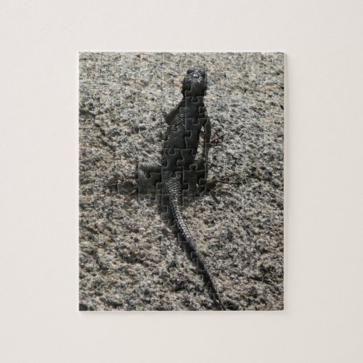 Puzzle Lizard noir (Vertical)