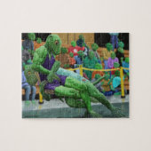 Puzzle Lizard Warrior Wrestling Small Imaginaire Art Puzz (Horizontal)