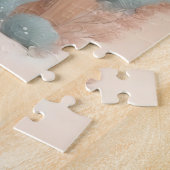 Puzzle Llama à selle dans le désert (Côté)