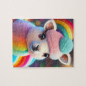Puzzle Llama colorée (Horizontal)
