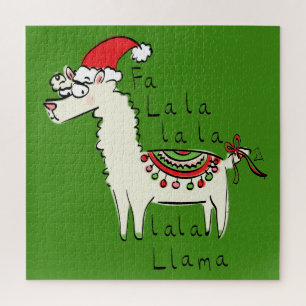 Puzzle Llama Cute Drôle Noël Vacances