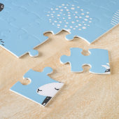 Puzzle Llama et cactus, motif mignon. (Côté)