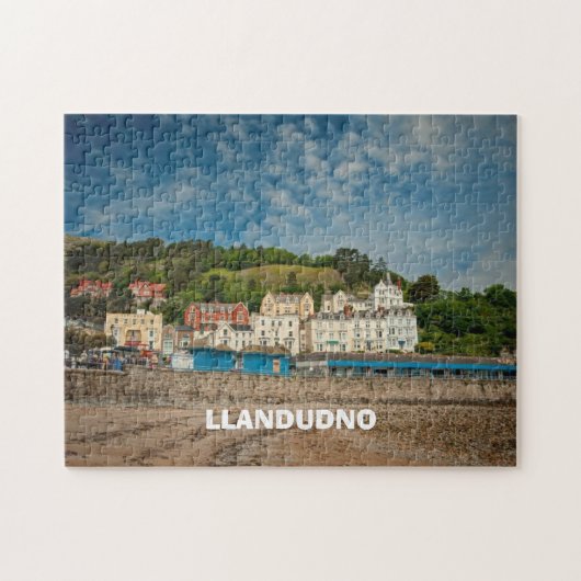 Puzzle Llandudno Pittoresque Vue sur la plage du littoral (Horizontal)