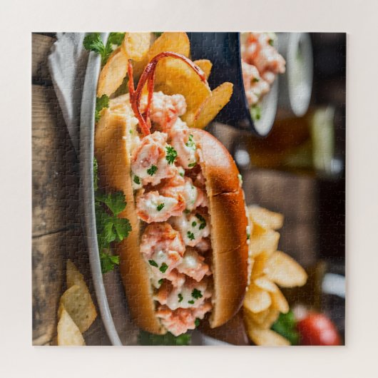 Puzzle Lobster Roll And Potato Chips (Horizontal)