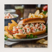 Puzzle Lobster Roll And Potato Chips (Vertical)