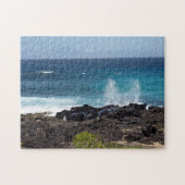Puzzle L'océan s'éclaboussé contre l'énigme rocheuse des (Horizontal)