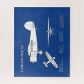 Puzzle Lockheed Vega 5B - Plans d'avion ABD (Vertical)