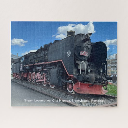 Puzzle Locomotive à vapeur, Cluj-Napoca, Roumanie, sur un (Horizontal)