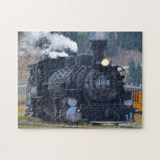 Puzzle Locomotive Durango Colorado. (Horizontal)