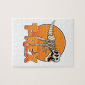 Puzzle logo de dessin animé T-REX (Horizontal)