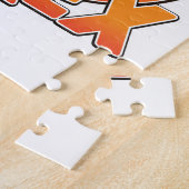 Puzzle logo de dessin animé T-REX (Côté)