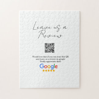 Puzzle logo de l'entreprise de révision Google Scan QR re