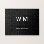 Puzzle Logo de marque noire | Entreprise (Horizontal)