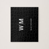 Puzzle Logo de marque noire | Entreprise (Vertical)