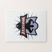 Puzzle Logo de muscle de culturiste (Horizontal)