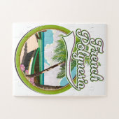 Puzzle Logo de voyage de la Polynésie française. (Horizontal)