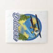 Puzzle Logo de voyage du Delaware (Horizontal)