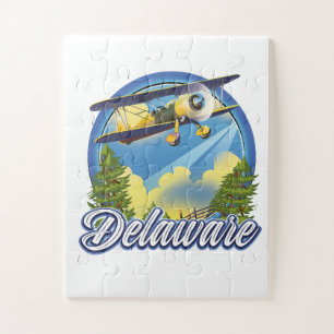 Puzzle logo de voyage du Delaware