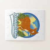 Puzzle logo de voyage en Pennsylvanie (Horizontal)