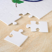 Puzzle logo de voyage rétro d'Andorre (Côté)